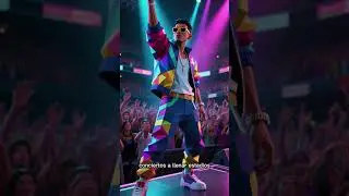 De trabajar en supermercado a ser el artista #1 en el mundo😱🇵🇷#videoanimado #badbunny