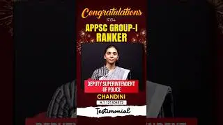 🎉Dream Achieved! Congratulations APPSC Group-1 Ranker🎓Chandini | Merit Minds
