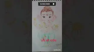 Ganesh Ji Color Pencil Drawing 🎨 | Lord Ganesha Art #GaneshJi #PencilDrawing #viralvideo
