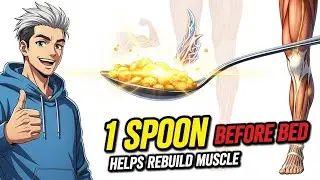 1 Spoon Before Bed That Helps Rebuild Muscle