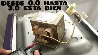como probar componentes de alto voltaje de un microondas