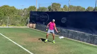 Rafael Nadal starts training for Wimbledon on Mallorca grass courts