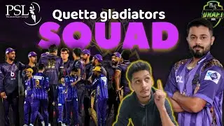 Quetta gladiators squad | PSL 10 | Drafts