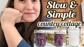 Cozy Kitchen Morning | Homemade Yogurt, Sauerkraut & Dilly Beans