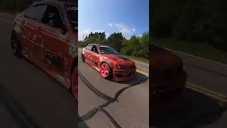 Some rollers of the e46 the other day. #e46 #turboe46 #turbom54 #m54b30 #drift #drifting #streetcar