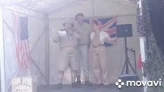 Stephanie Belle sings Whispering Grass with Ain't&nbsp;Half&nbsp;Hot Mum at Stedham Wartime Weekend - 18/08/24