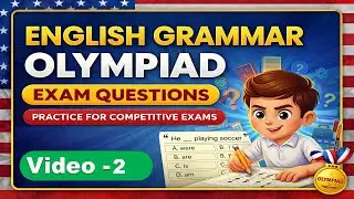 English Grammar Olympiad Practice Questions | Competitive Exams | USA
