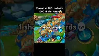 Vexana Vs 100 Lord With 1000 Minions Army #srtgaming #mlbbshorts #mobilelegends #mlbb #vexana