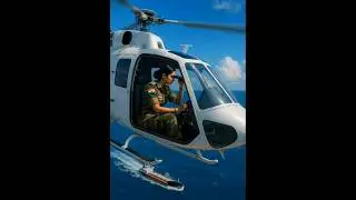 Lady soldier saves ship passenger and from  giant shark hidden in wood 😭 #ai #army #save #bus
