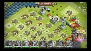 Castle Clash Guild War 89k vs 176k h2h Atlanticore Strategy Easy Mode ;) u must see...