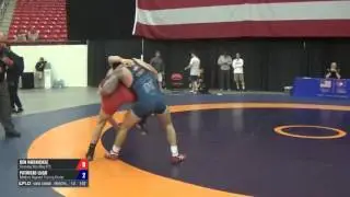 66 5th Place - Ben Hornickle (Wyoming Wrestling RTC) vs. PATRICIO LUGO (Edinboro Regional Trainin...