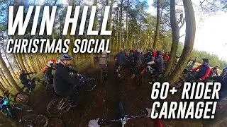 60+ Riders Take on Win Hill&rsquo;s Off-Piste Trails - Peak District MTB Christmas Social Ride