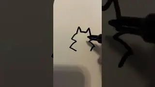 Easy way to draw a cat for warrior cats fanart or whatever #cat #warriorcats #howtodraw #catdrawing