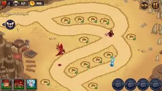 Realm Defense | World 3 | Level 45 | Legendary Mode | No Spells | Sunstorm Sands
