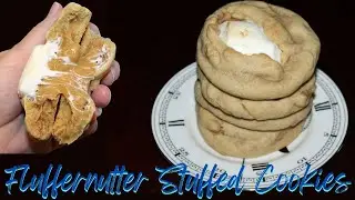 Fluffernutter Stuffed Peanut Butter Chip Cookies Recipe