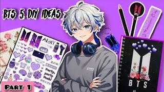 5 BTS DIY IDEAS 💡|| EASY BTS CRAFT IDEAS 💜 CRAFTING VIDEO