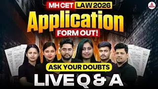 MH CET Law 2026 Application Form OUT! 3 Year And 5 Year LLB | Ask Your Doubts | Live Q & A