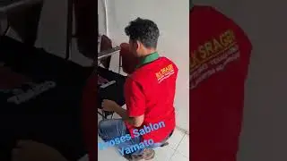 Proses Sablon Kaos Yamato One Piece