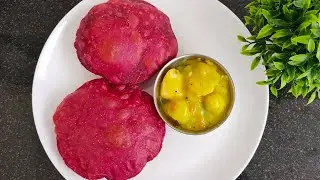 Beetroot Poori | Poori Recipe | Beetroot Puri Recipe in Tamil | Beetroot Recipes
