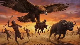 Life 3 Million Years Ago: Early Humans Vs Giant Eagle Over a Baby Buffalo &ndash; The Deadliest Encounter