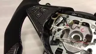 Custom BMW E60 M5 Carbon Fibre LED Steering Wheel with carbon SMG shift paddles!