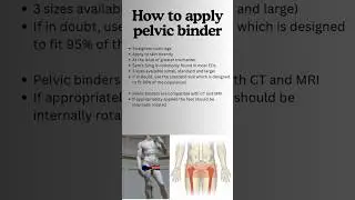 How to apply Pelvic Binder