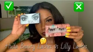 Ресницы Huda Beauty против Lilly Lashes | Обзор