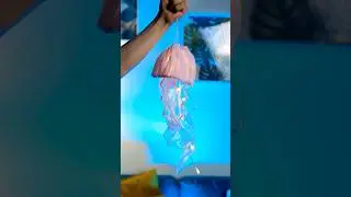 How to Make a Glowing Jellyfish! 🐠✨ DIY Night Light! #art #kidsvideo #craft