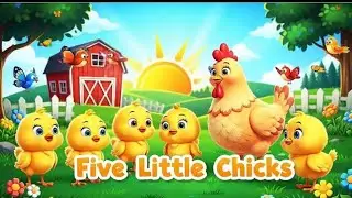 Five Little Chicks and Mother Hen | Fun Counting Song for Kids | Nursery Rhymes | Toddler Song 