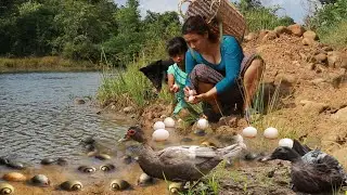 Pick duck egg and snail/ Boiled snail soup with pork braised & Cooking duck spicy +5food recipe