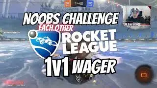 Noobs Challenge each other in 1v1 Rocket League Wagers using GameWagrs