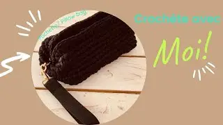 Pochette Trapilho pillow bag , pochette au crochet, clutch bag, tuto crochet