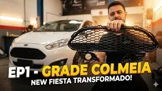 EP1 - Acess&oacute;rios para o New Fiesta - Grade Colmeia