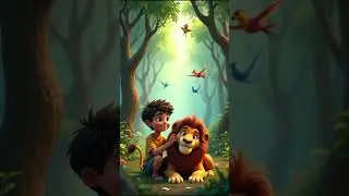 The Jungle Rescue 🦁✨ | Lion Saves Little Boy | Bedtime Story for Children
