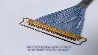 120 pin micro coaxial cable 3D STEP file Micro coax harness Australia custom length quote Personaliz