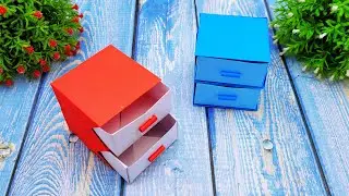 DIY Paper Drawers Craft | The Essential Storage Solution | School Hacks Crafts Ideas