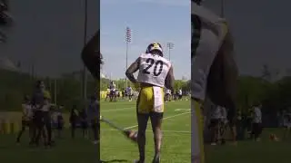 Kaleb Johnson at Day 2 of rookie minicamp 😤 #steelers #nfl #nfldraft