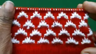 Two colour  knitting pattern 