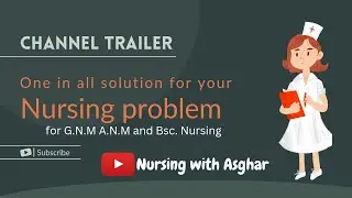 New Channel Trailer For Nursing Channel #bscnursing #gnm #anmnursing @nursingwithasghar