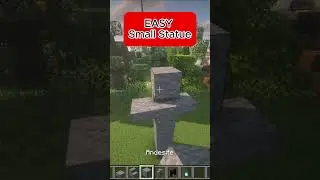 Minecraft: Easy Small Statue Build Hack !!! #shorts