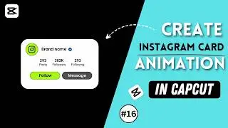 Make an Instagram profile card animation In CapCut (#16) | Nexaura Studios