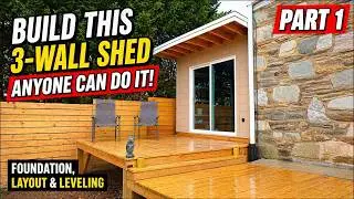 We Shed Build, Foundation Layout and Leveling!