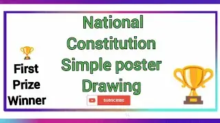 National Constitution Day Poster Drawing Easy / Constitution Day Drawing / Indian Constitution Day 