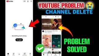 YouTube home page something went wrong try again | YouTube something went wrong problem