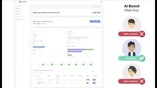 Motion Graphics Product Demo Video of a AI powered recruiting platform.