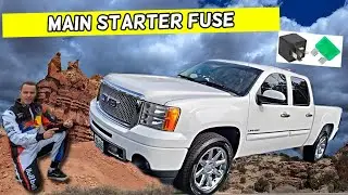 GMC SIERRA MAIN STARTER FUSE LOCATION 2007 2008 2009 2010 2011 2012 2013
