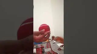 my new red tennis ball hard