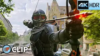 Taskmaster Chasing Natasha & Yelena - Budapest Chase Scene | Black Widow 2021 IMAX 4K HDR Movie Clip
