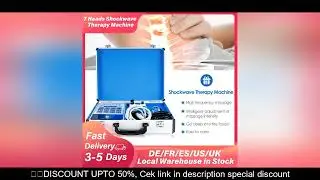 Touch Screen Shockwave Therapy Machine With 7 Heads ED Treatment Pain Relief Lattice Shock Wave Phys