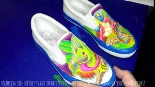 CUSTOM CANVAS SHOES - Chameleon Painting Timelapse
